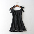 Mujer Chiffon Sling corto mini vestido sexy